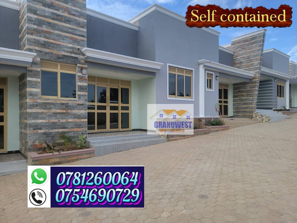 New houses in Nyamitanga: Double @400k, 2 bdrms @600k all self contained with kitchens inside, wardrobes & eater heaters, own yaa + water meter, parking woth askari, Whatsapp 0781260064 or call 0754690729
